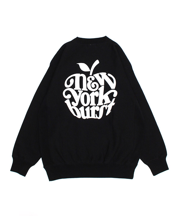 APPLE CREW SWEAT(ブラック)