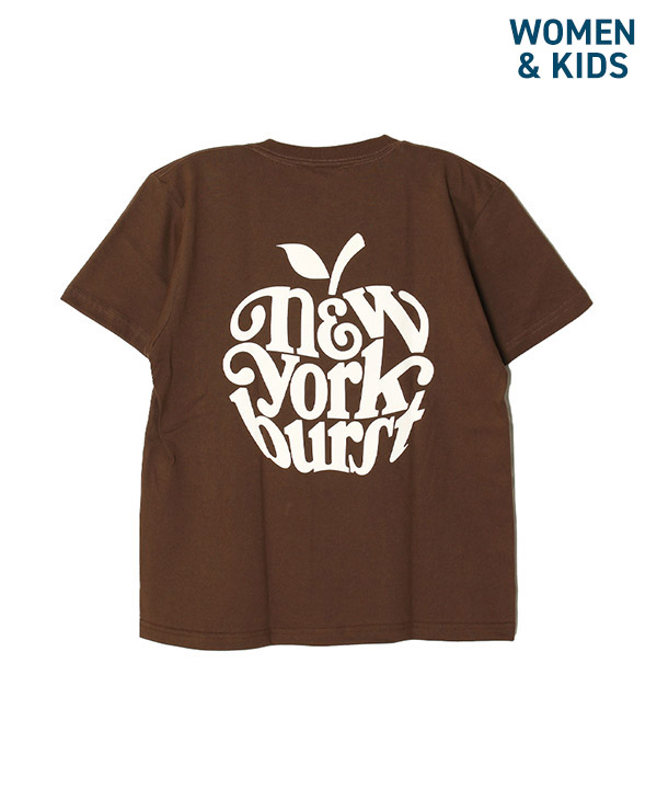 APPLE T-SHIRT (WOMEN/KIDS)(ブラウン)