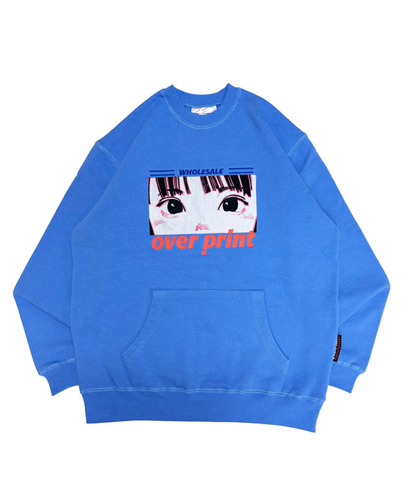 EYES EMB sweatshirts(ブルー)