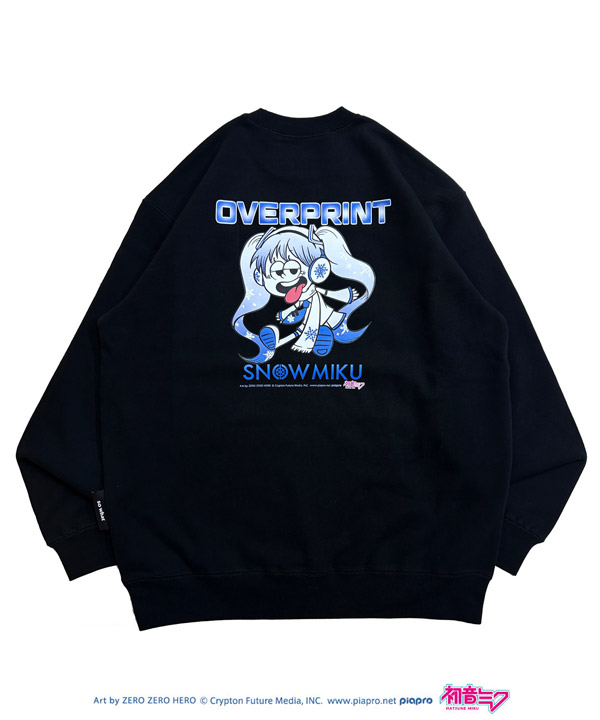 SNOW MIKU sweatshirts *ZERO ZERO HERO -ブラック-