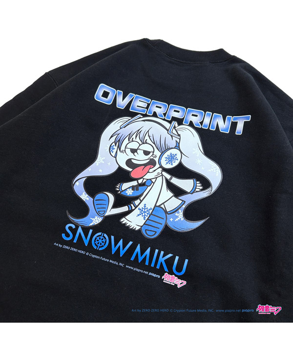 SNOW MIKU sweatshirts *ZERO ZERO HERO -ブラック-