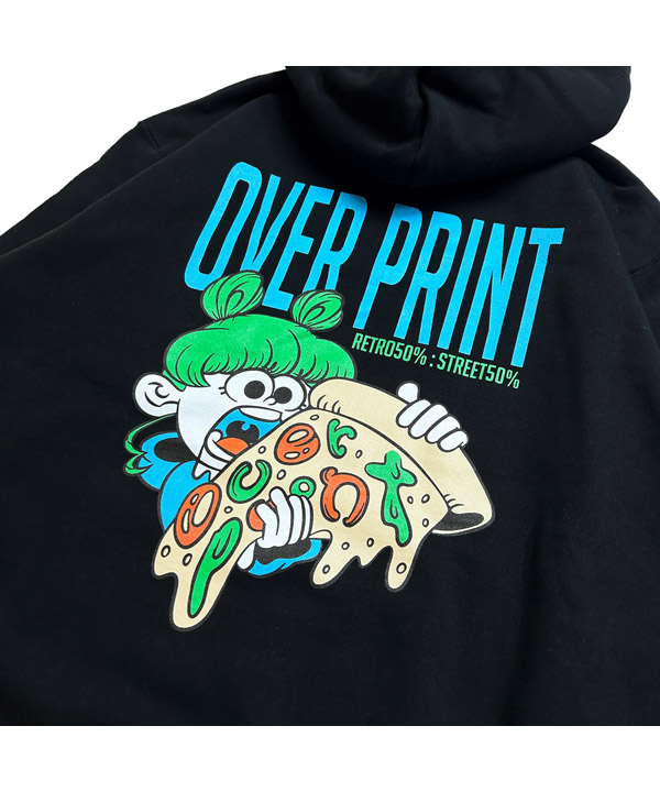 EAT A PIZZA BOX LOGO Hoodie -ブラック-