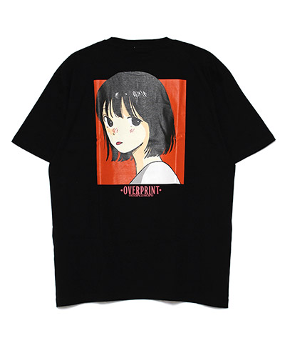 little gesture tee (orange) -ブラック-