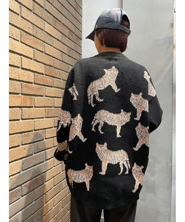 tiger pattern knit