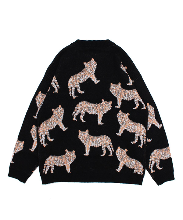 tiger pattern knit