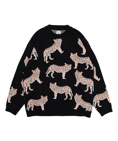 tiger pattern knit