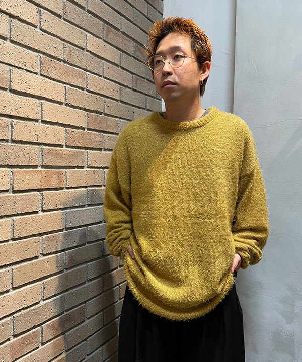 shaggy crew knit