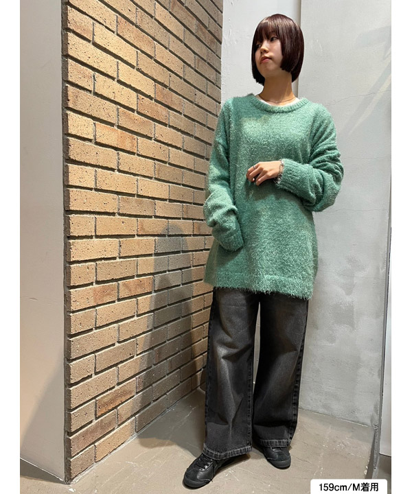 shaggy crew knit