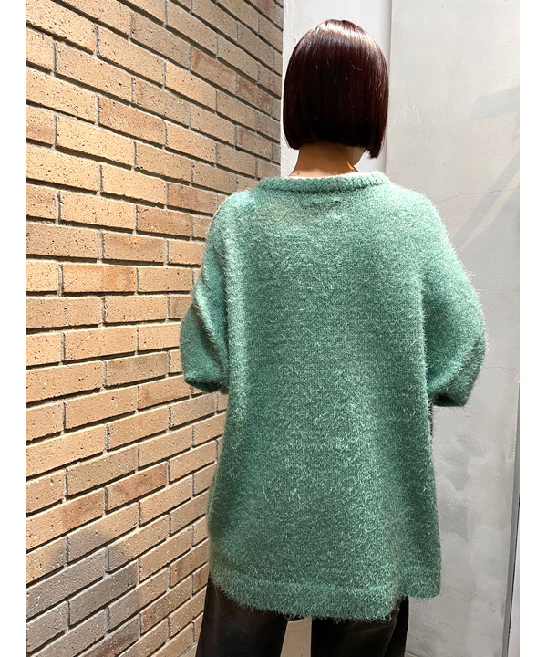 shaggy crew knit