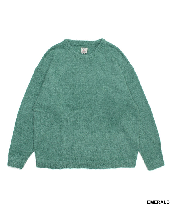 shaggy crew knit