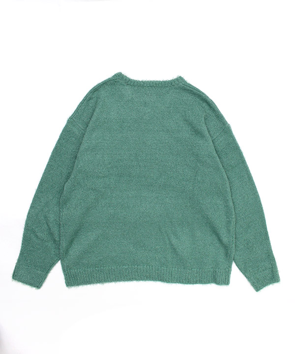 shaggy crew knit