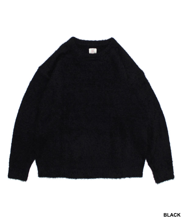 shaggy crew knit