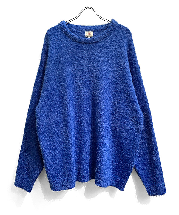 shaggy crew knit(ブルー)