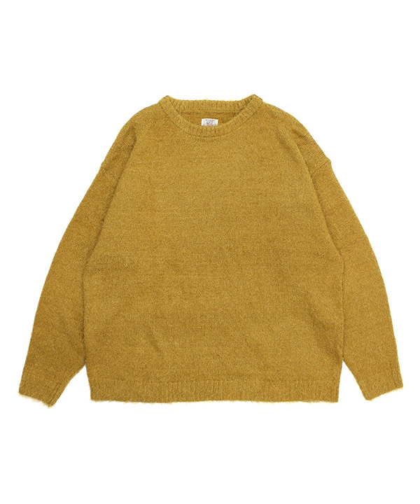 shaggy crew knit(イエロー)