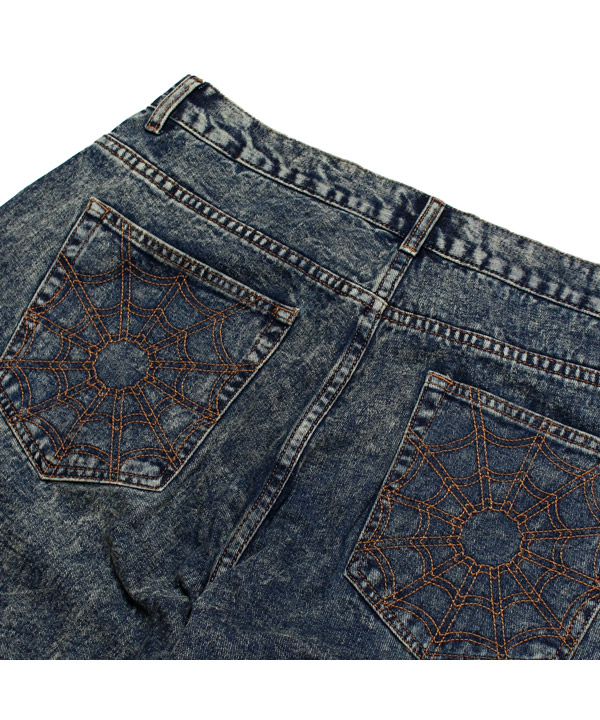 Spiderweb Denim Pants