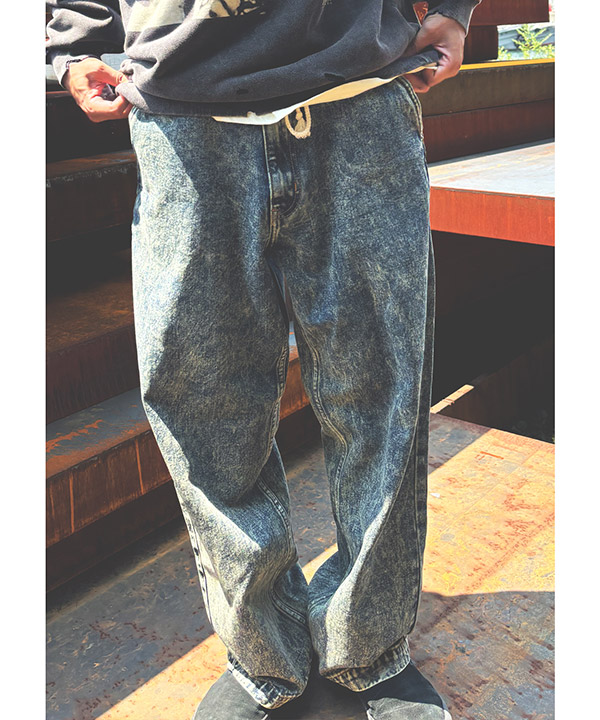 Spiderweb Denim Pants