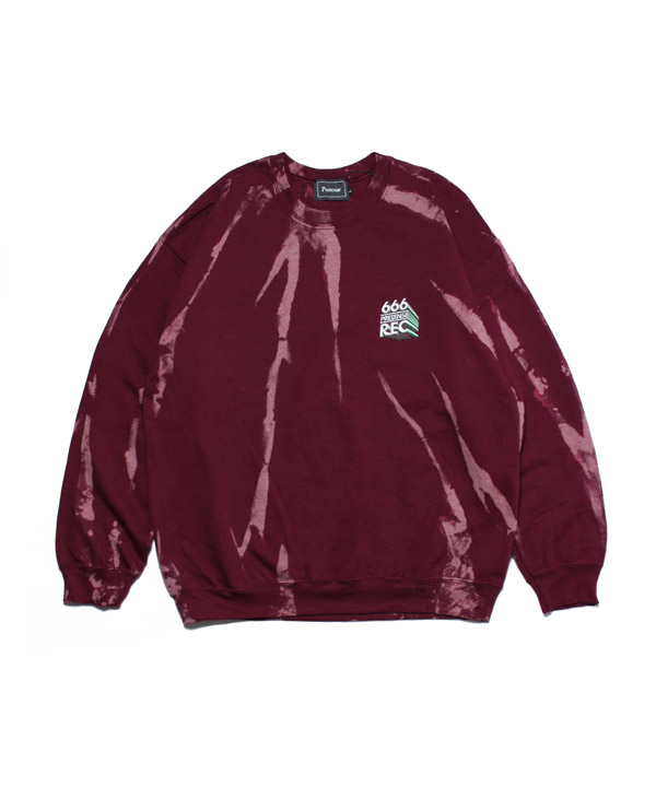 Bleached REC Sweatshirt(マルーン)