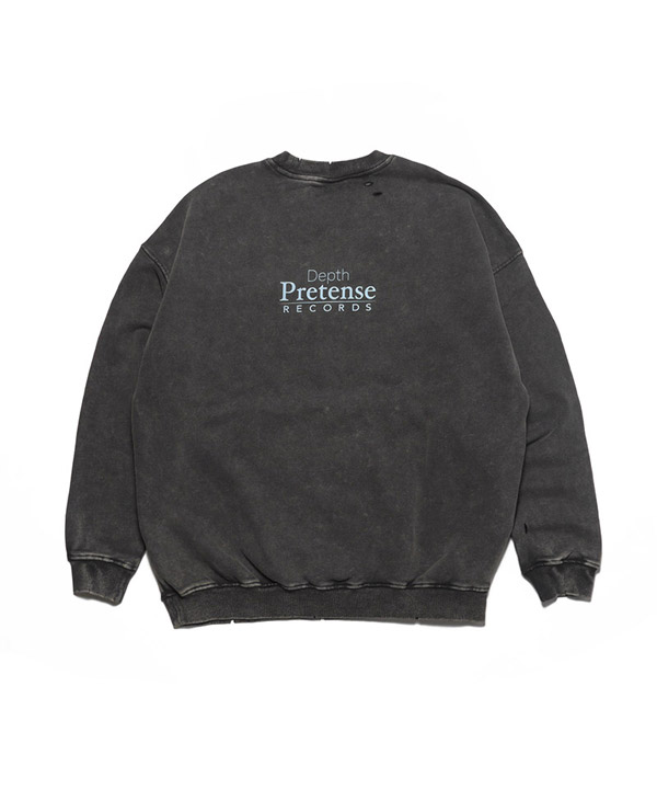 Depth SWEAT SHIRT -BLACK-