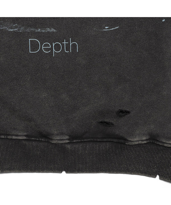 Depth SWEAT SHIRT -BLACK-