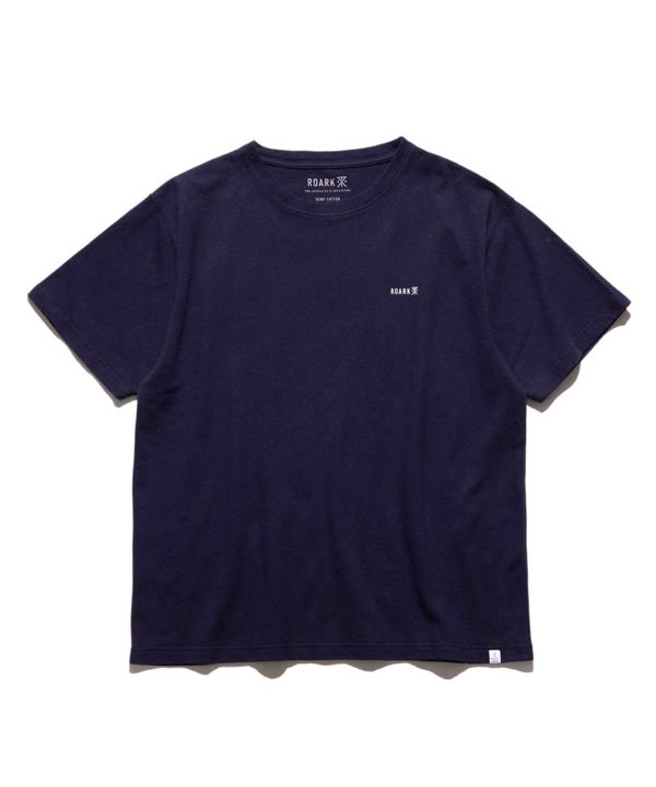 HEMPCOTTON H/W TEE(EGG-PLANT(NAVY))