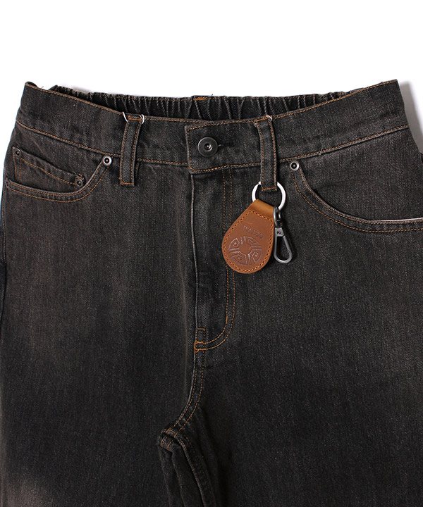 KEYRING AGING DENIM