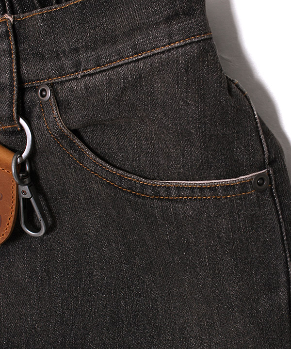 KEYRING AGING DENIM