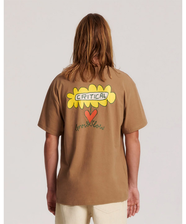 GROW SLOW TEE -BROWN(CINNAMON)-