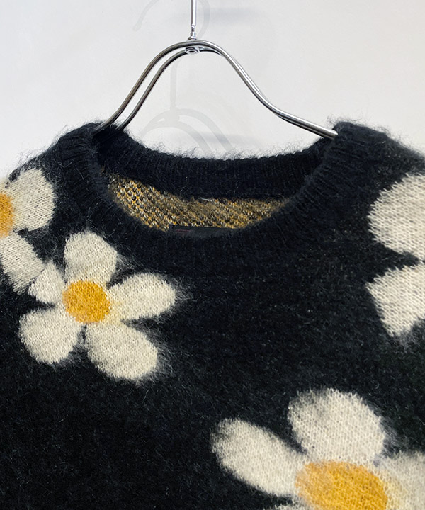 SHAGGY RAGLAN CREW SWEATER -マルチ-