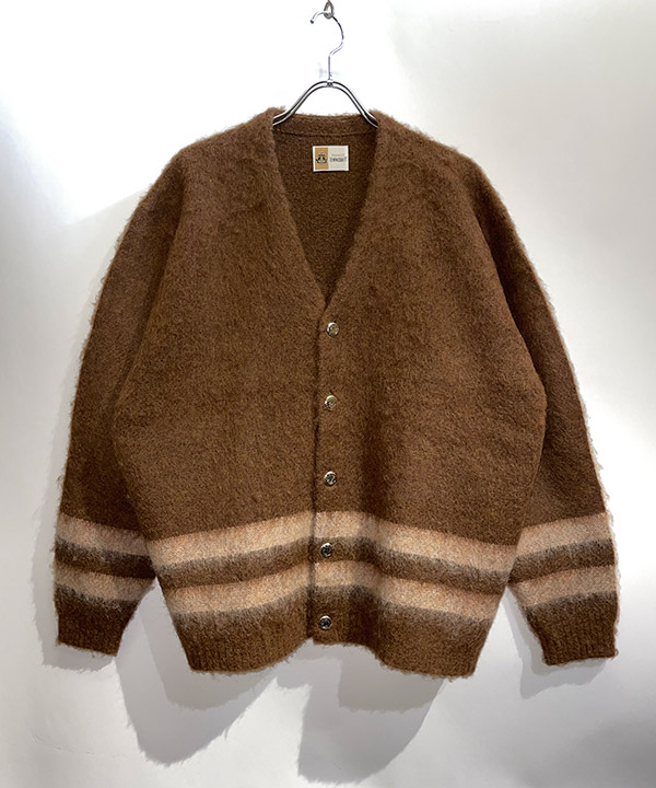 VINTAGE MOHAIR STRIPE CARDIGAN