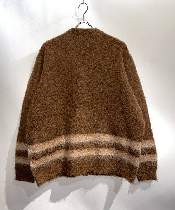 VINTAGE MOHAIR STRIPE CARDIGAN