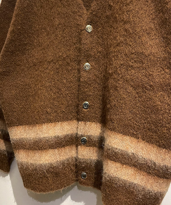 VINTAGE MOHAIR STRIPE CARDIGAN