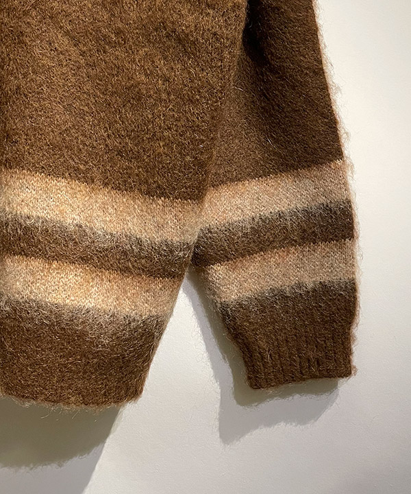 VINTAGE MOHAIR STRIPE CARDIGAN