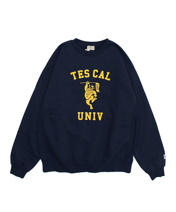 TES COLLEGE EMB BIG SWEAT(ネイビー)