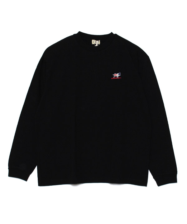 TES ORGANIC COTTON HUNTINGTON BIG L/S TEE(ブラック)