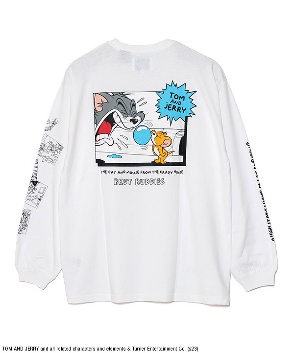 TJ COMIC L/S TEE(ホワイト)