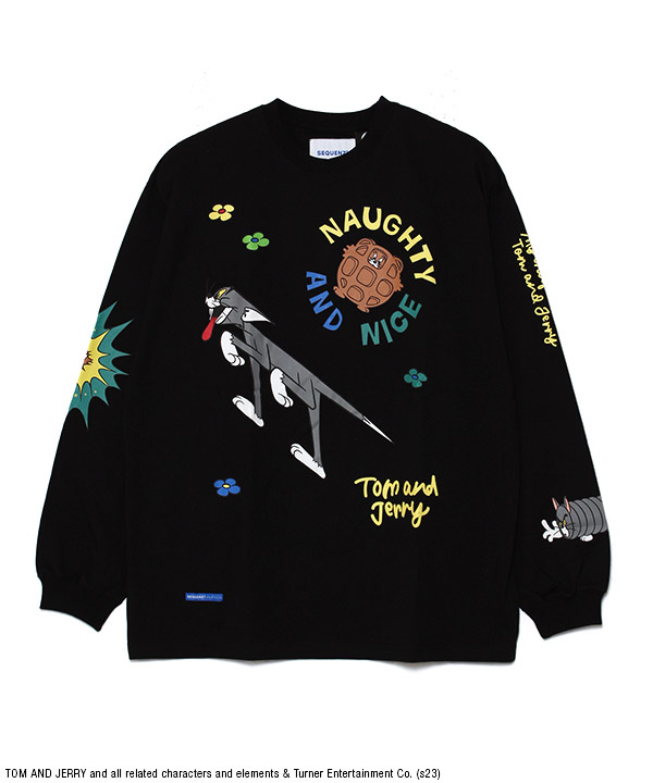 TJ COLLAGE L/S TEE(ブラック)