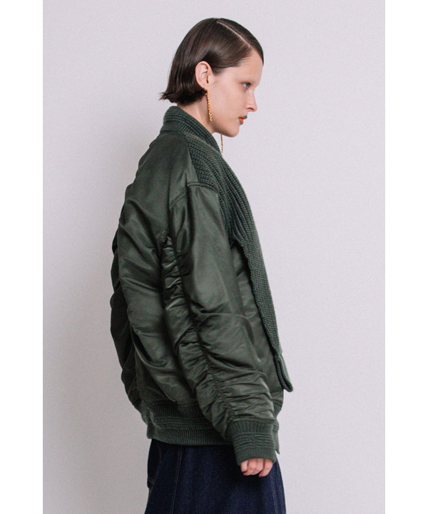 MA-1 KNIT COMBINATION BLOUSON