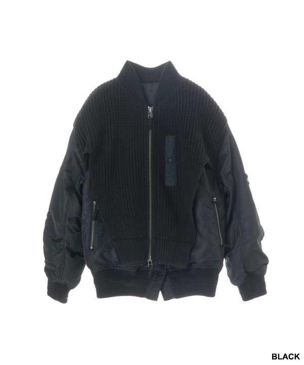 MA-1 KNIT COMBINATION BLOUSON