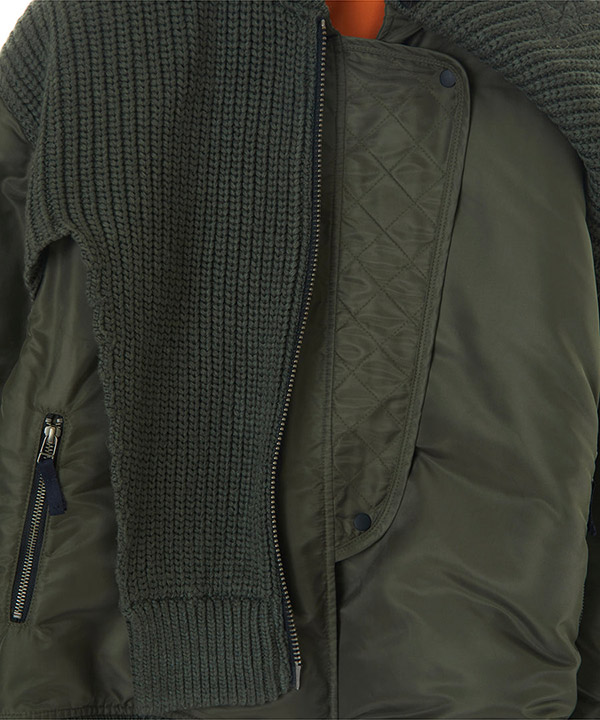 MA-1 KNIT COMBINATION BLOUSON