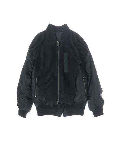 MA-1 KNIT COMBINATION BLOUSON