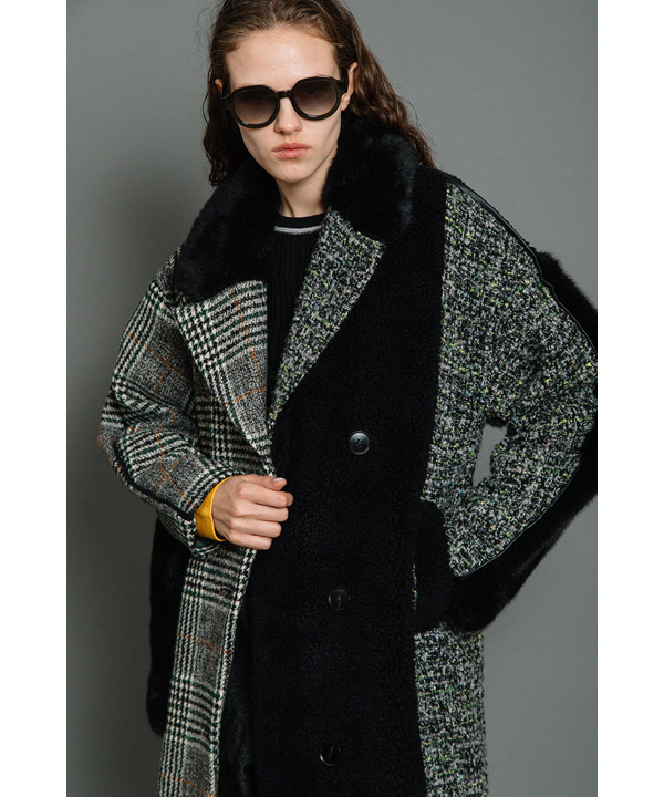 ASYMMETRY COMBINATION COAT