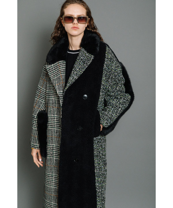 ASYMMETRY COMBINATION COAT