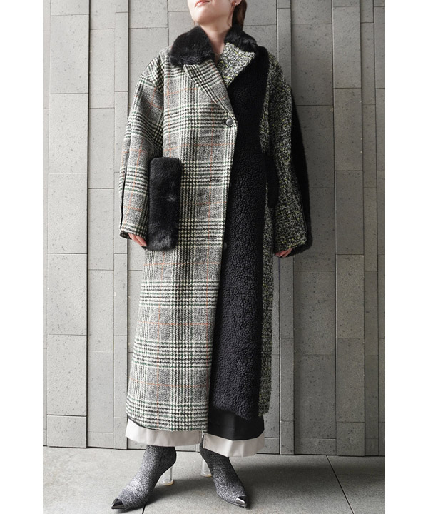 ASYMMETRY COMBINATION COAT