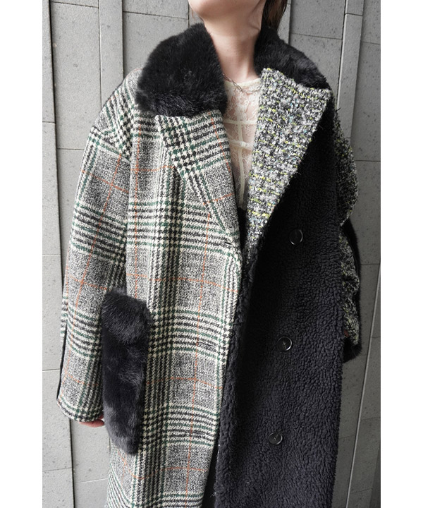 ASYMMETRY COMBINATION COAT