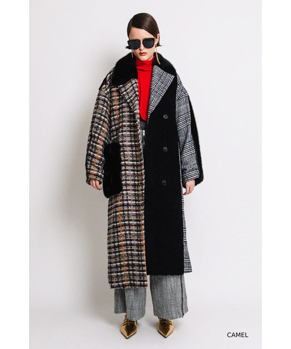 ASYMMETRY COMBINATION COAT