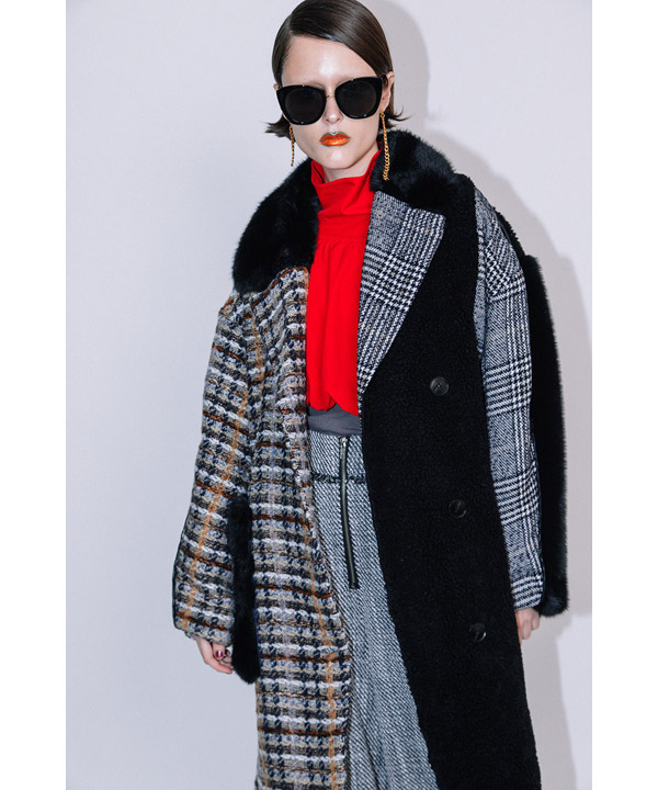 ASYMMETRY COMBINATION COAT