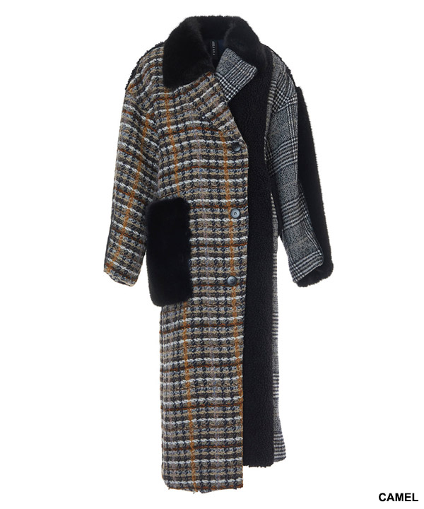 ASYMMETRY COMBINATION COAT