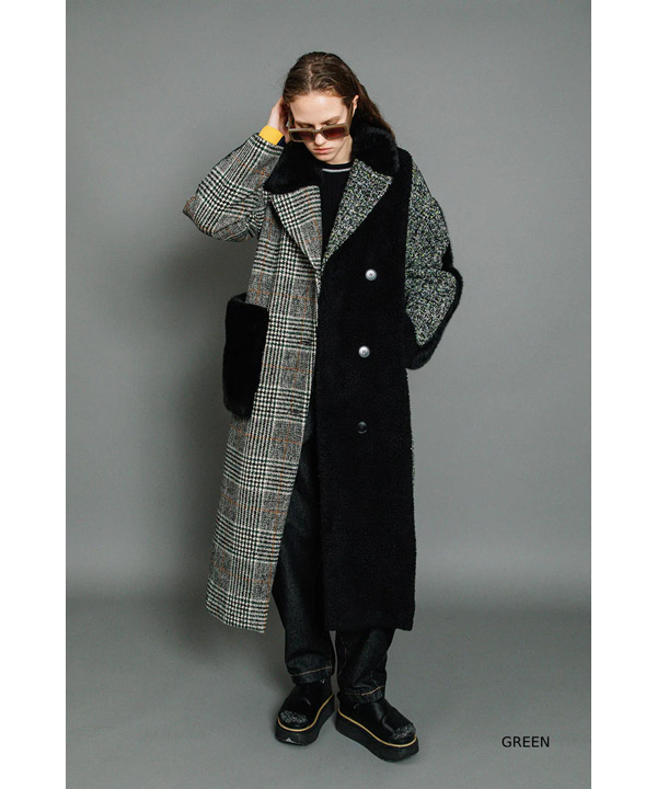 ASYMMETRY COMBINATION COAT