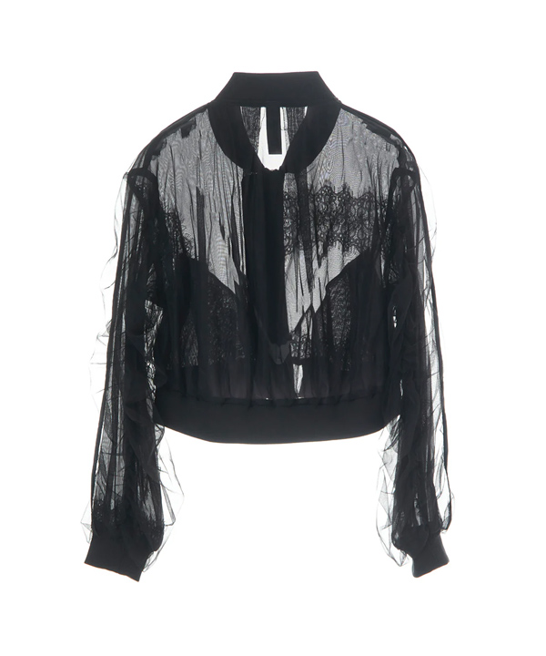 SHEER LACE BLOUSON