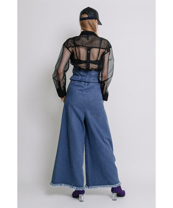 DAMEGE DENIM PANTS